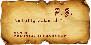 Partelly Zakariás névjegykártya